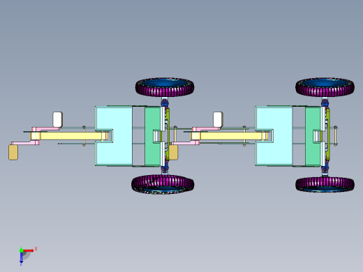双人手摇斜躺车旅行胖胎自行车俯视缩略图