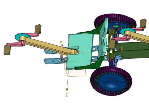 双人手摇斜躺车旅行胖胎自行车缩略图