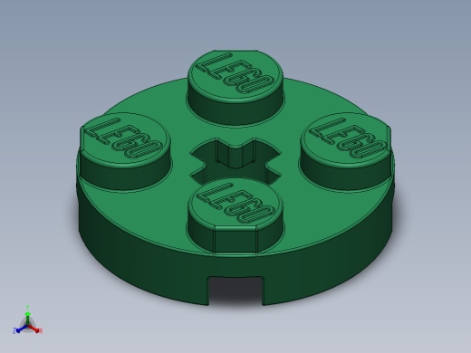乐高零件 4032 板 2 x 2 圆形-403228 Green Plate 2 x 2 Round