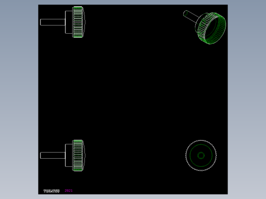 把手(凸紋)B.193p,B.193S-P-INOX-2D多系列多零件图纸模型