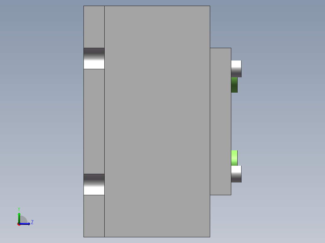 拨杆零件钻夹具设计左视图