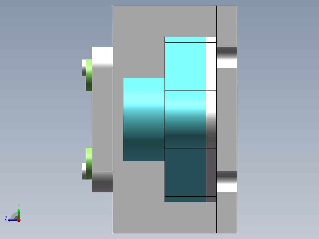 拨杆零件钻夹具设计右视图