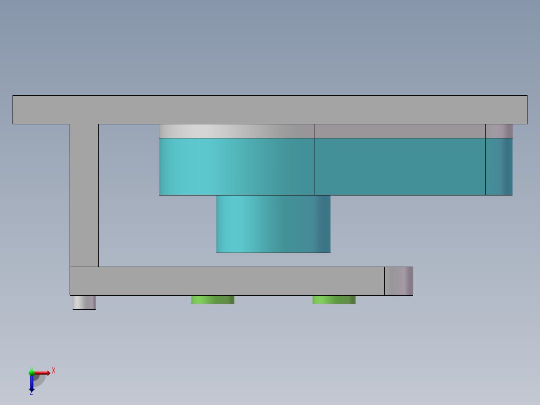 拨杆零件钻夹具设计俯视图
