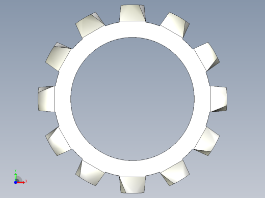 垫圈 外牙锁 公制-EXTERNAL TOOTH LOCK WASHER for M16 SCREW.IGS前视缩略图