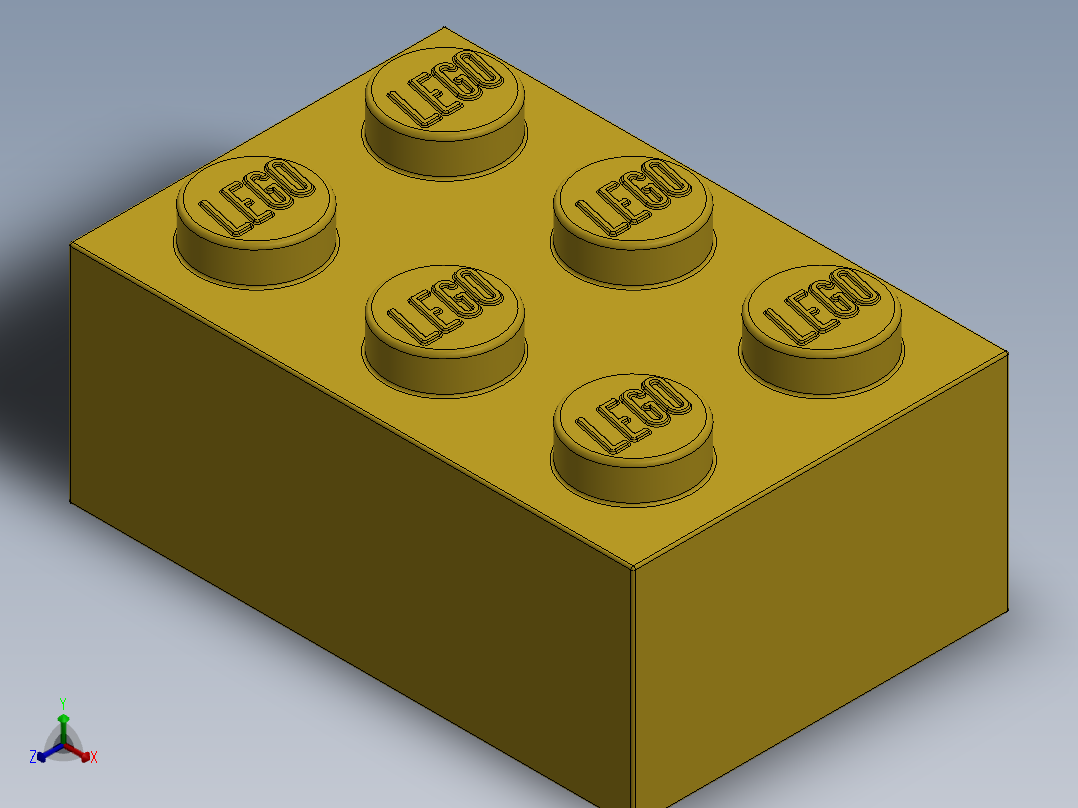 乐高套装 4421基本积木-300224 Bright Yellow Brick 2 x 3.SLDPRT