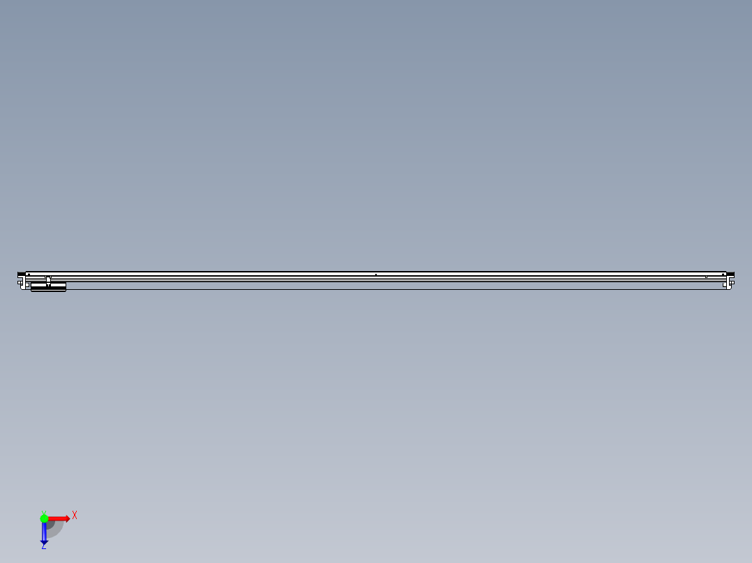 威洛博VL系列直线电机模组-VL17E2-S3000俯视图