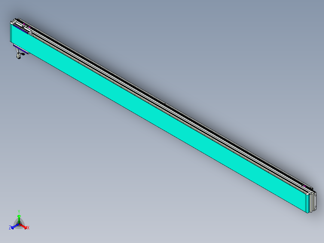 威洛博VL系列直线电机模组-VL17E2-S3000正等轴测图