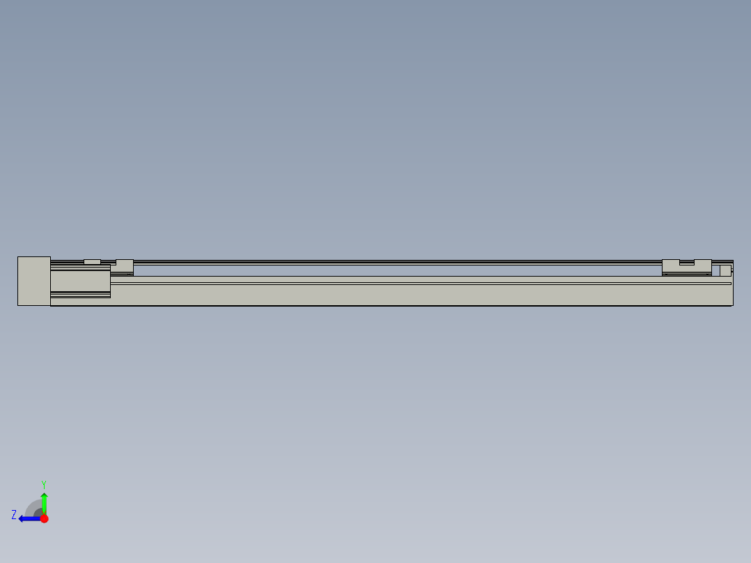 直线模组LHA6-S700-L-100W(16丝杆)设计图纸右视图