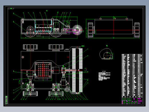 游泳池清刷机器人的结构设计装配图181860