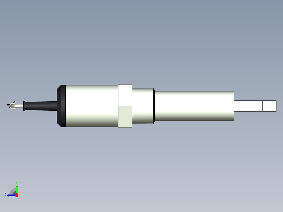 超声波设备H-125mm-4.92in-SS-OUTPUT-3-wire-PNP-NPN-CABLE-NPT-THREAD右视图