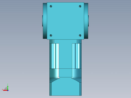 换向器PW140双孔 PLX120-L3 24-95-115-M6.stp后视缩略图