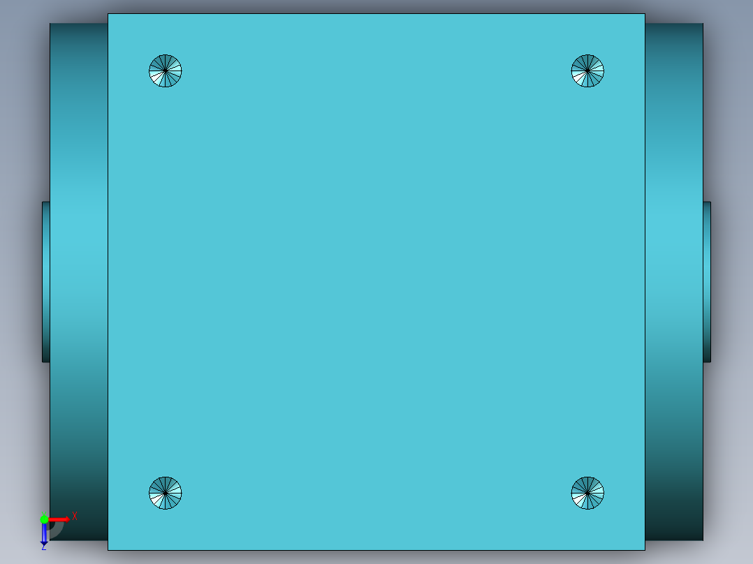 换向器PW140双孔 PLX120-L3 24-95-115-M6.stp俯视图