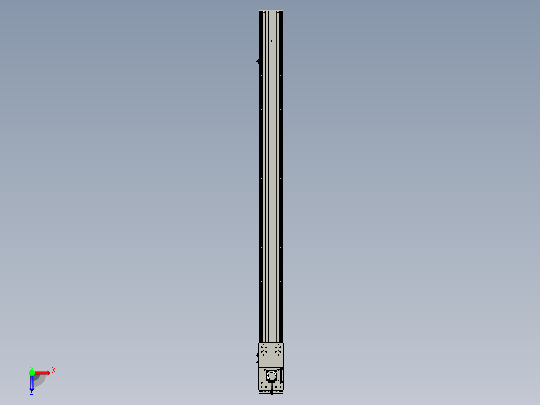 东锦齿条传动DH136G-S1900-BU-减速机+P400W俯视图