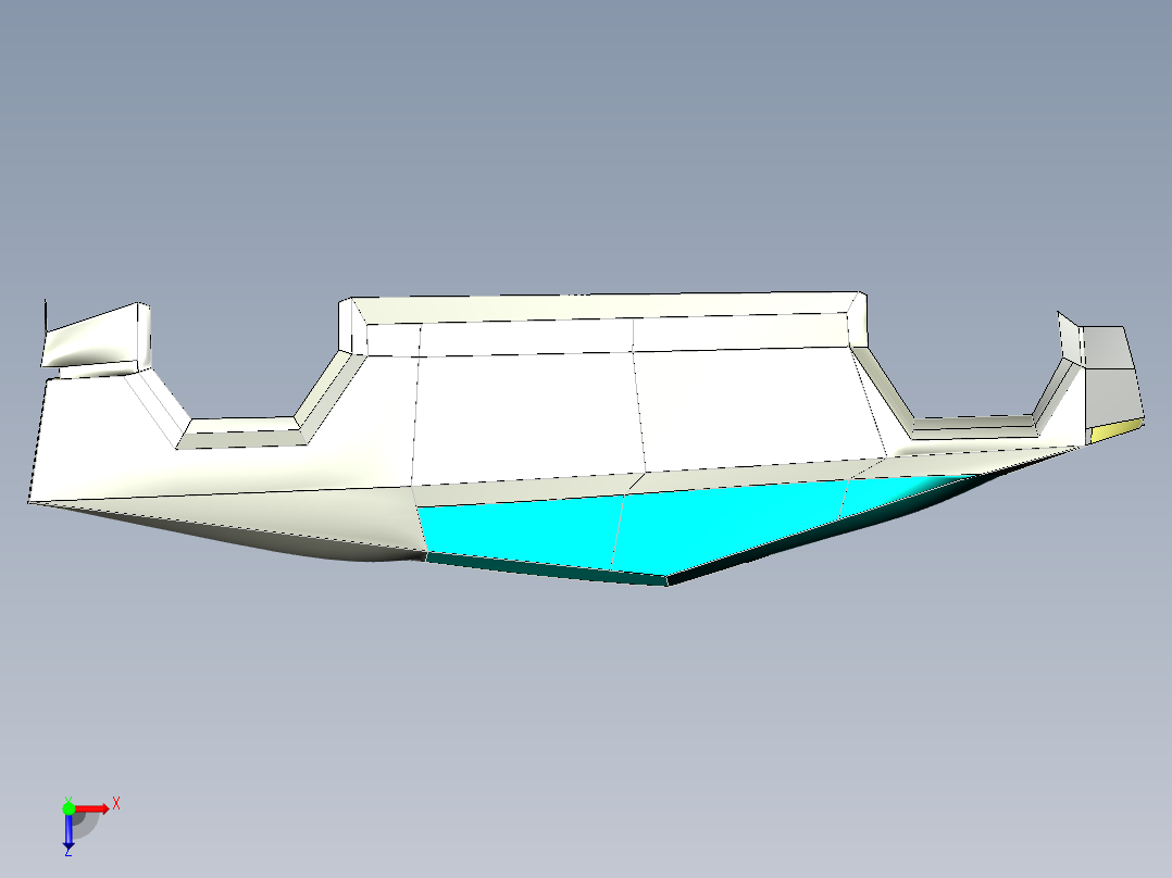 特斯拉Cyber Truck3俯视图