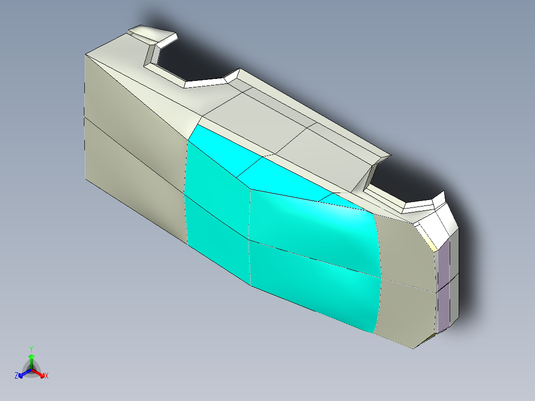 特斯拉Cyber Truck3正等轴测图