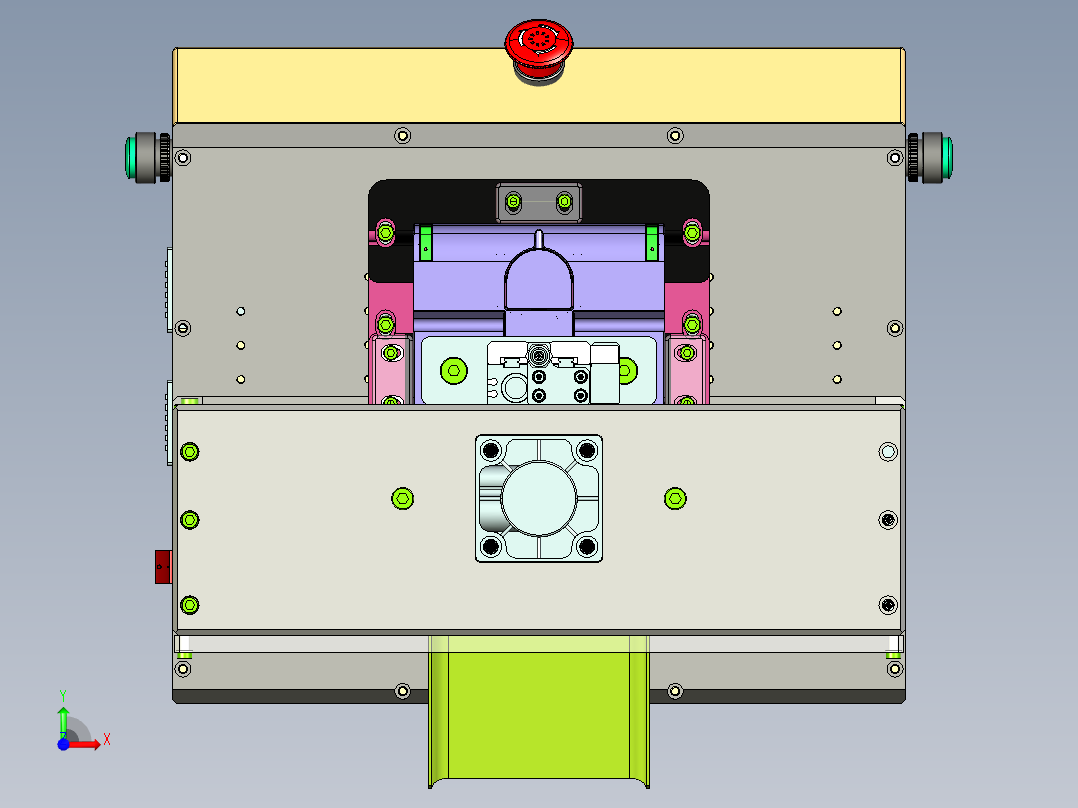 塑胶件水口冲切治具前视图