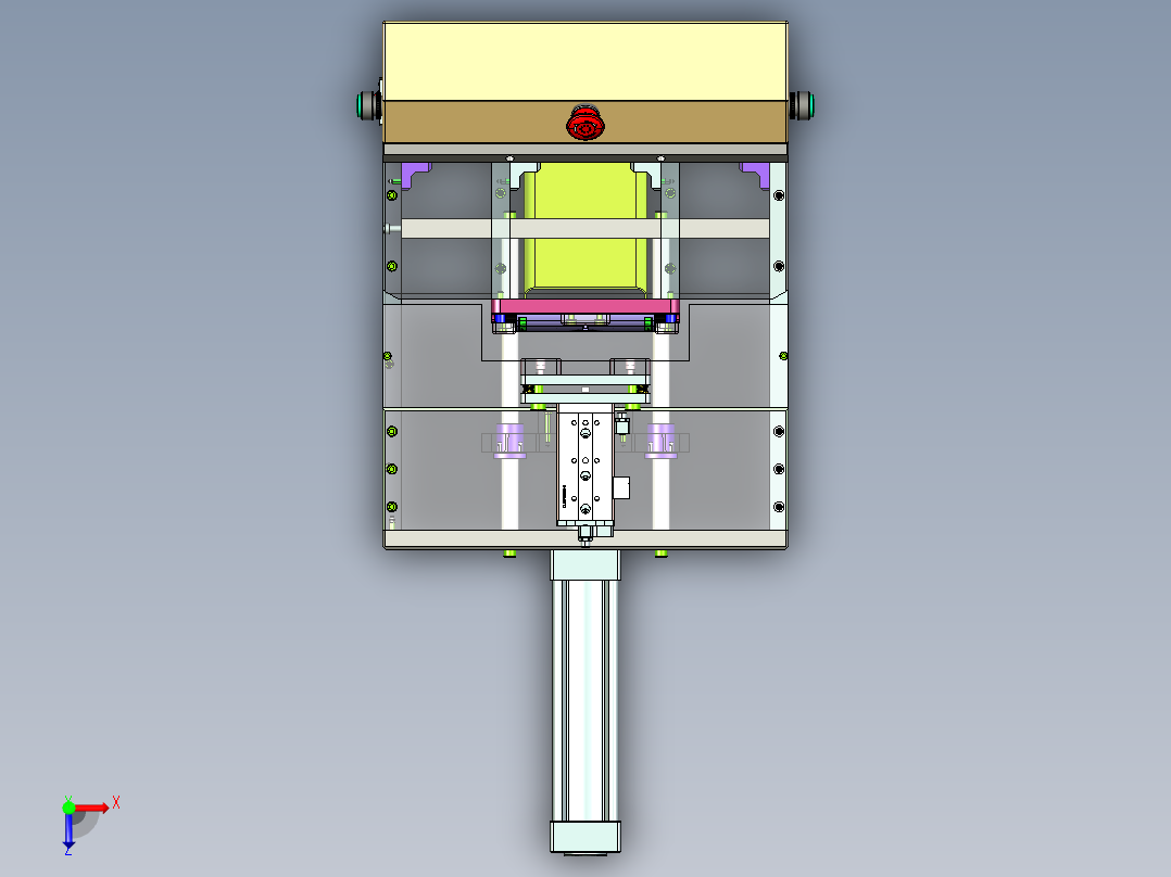塑胶件水口冲切治具俯视图