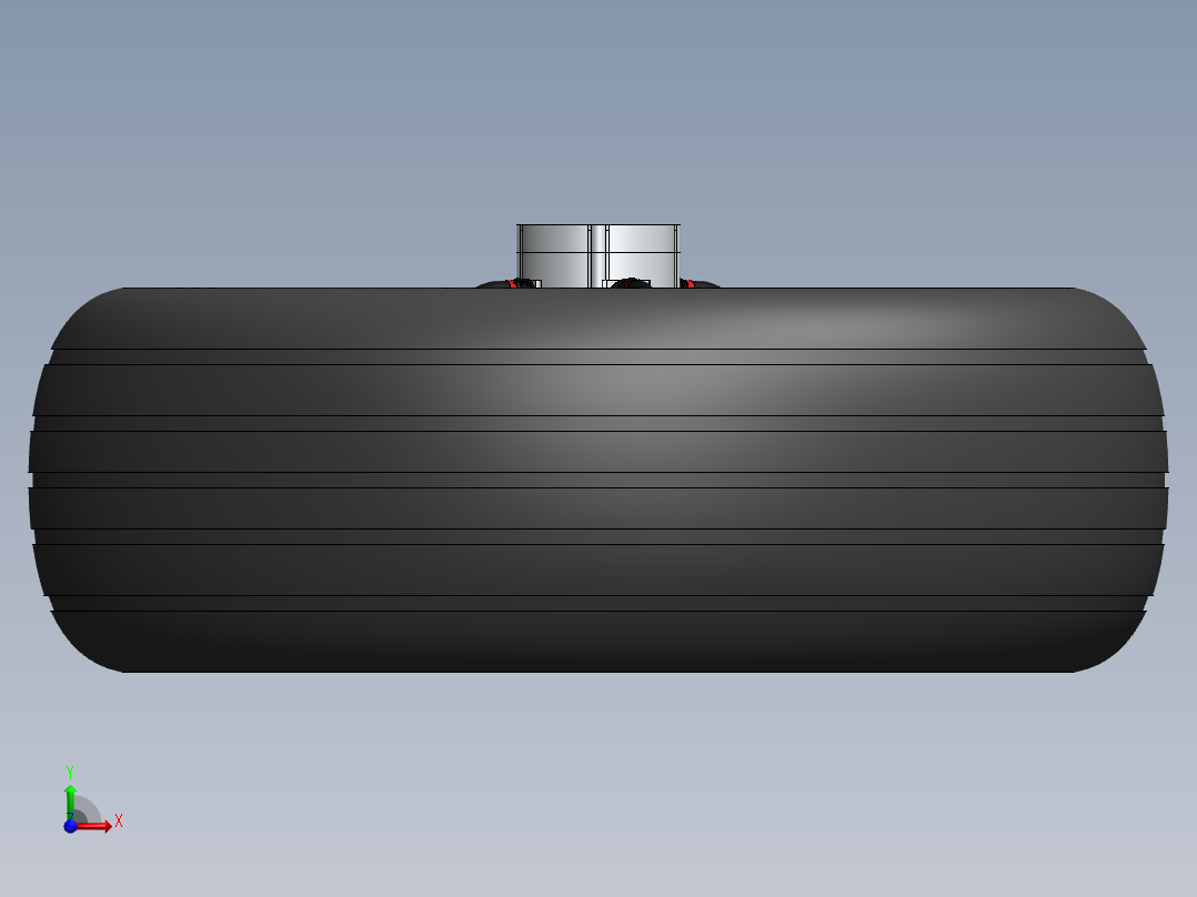 F16战斗机起落架轮子前视图