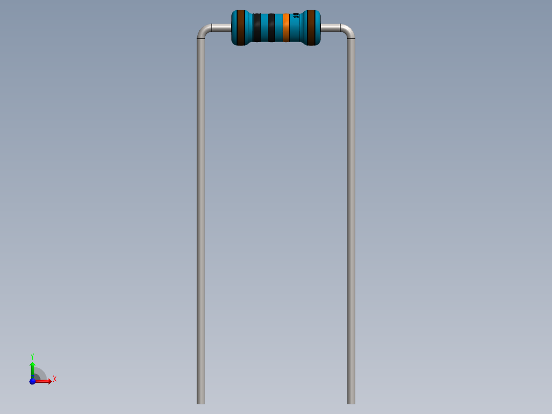 电容器 二极管 电阻器-Resistor 100K Ohm Blue前视图