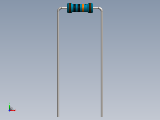 电容器 二极管 电阻器-Resistor 100K Ohm Blue前视缩略图