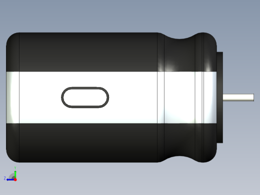 无源元件封装-CAP_RAD_D10x16_POL_BK右视缩略图