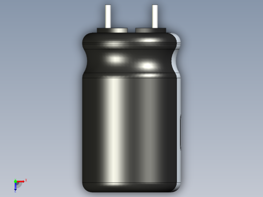 无源元件封装-CAP_RAD_D10x16_POL_BK俯视缩略图