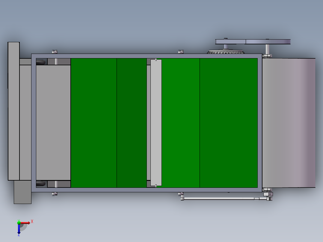 小茴香清选机的设计含三维SW模型=1082590=250ku俯视图