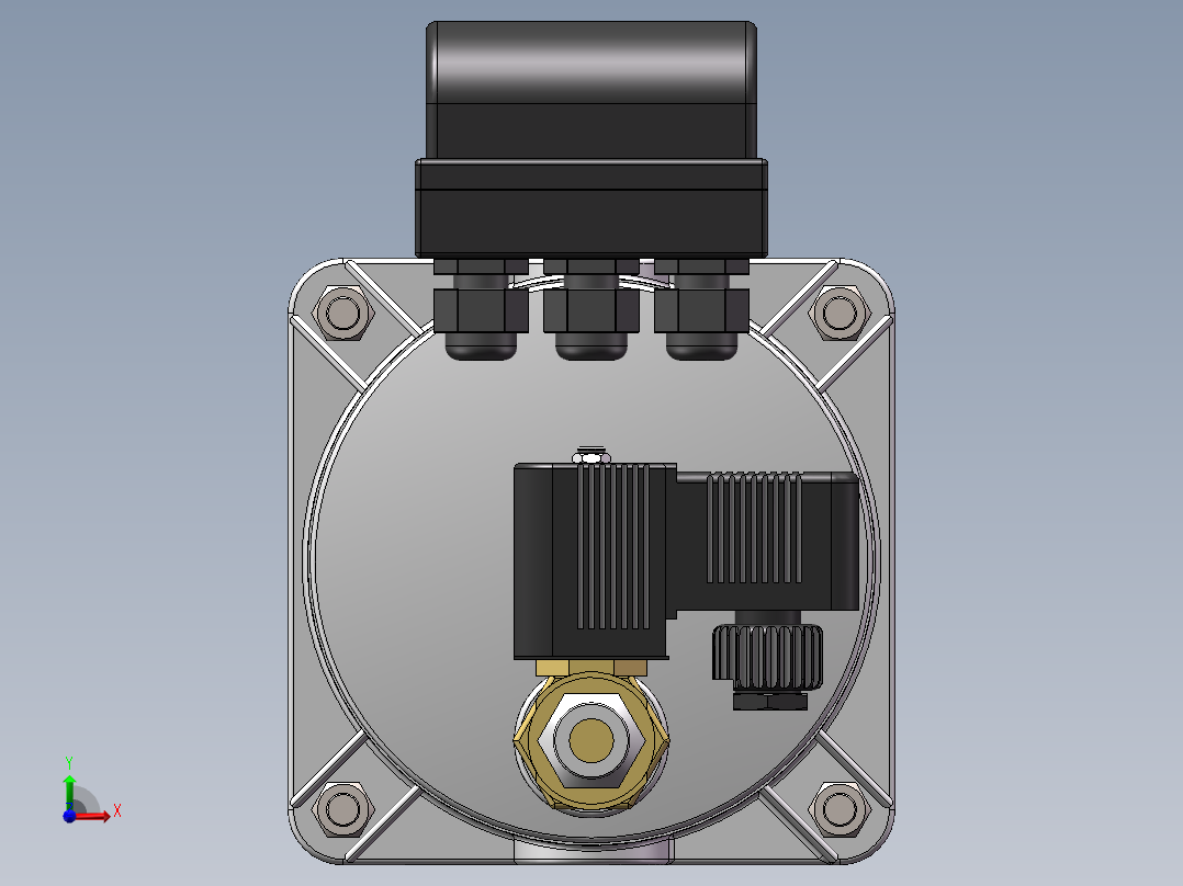控制阀机构前视图