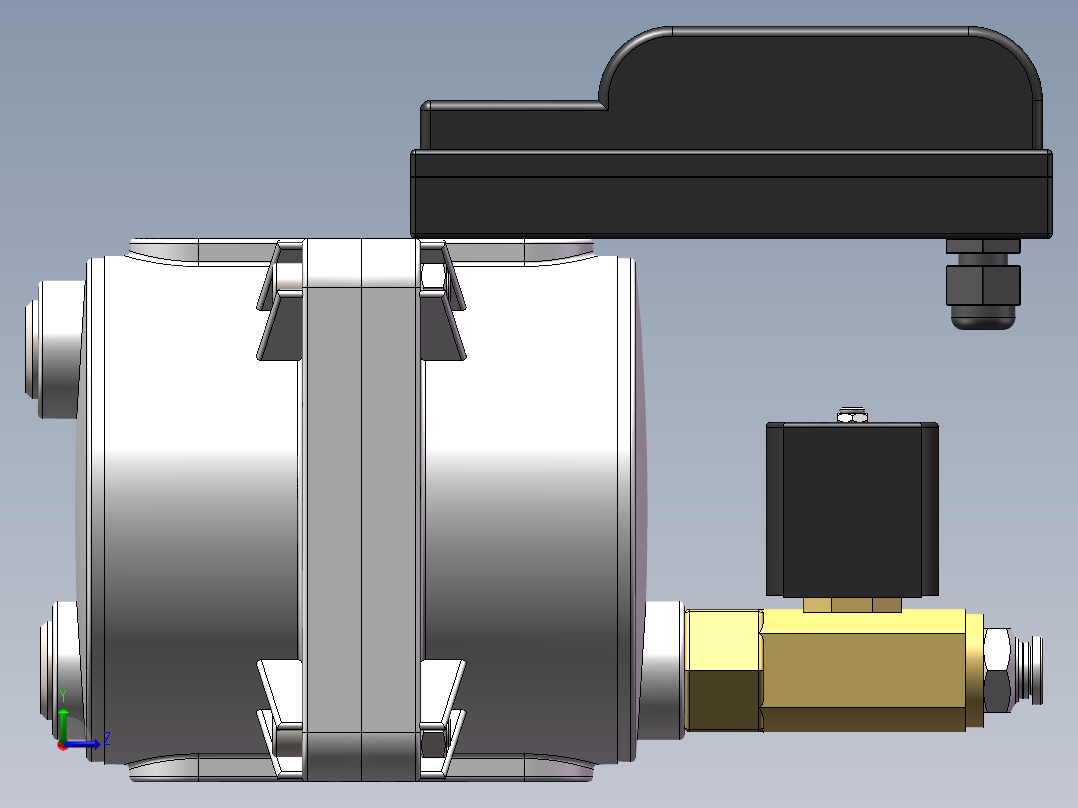 控制阀机构左视图
