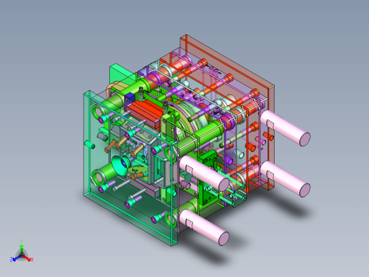 汽车螺纹接头模具-液压马达脱螺纹