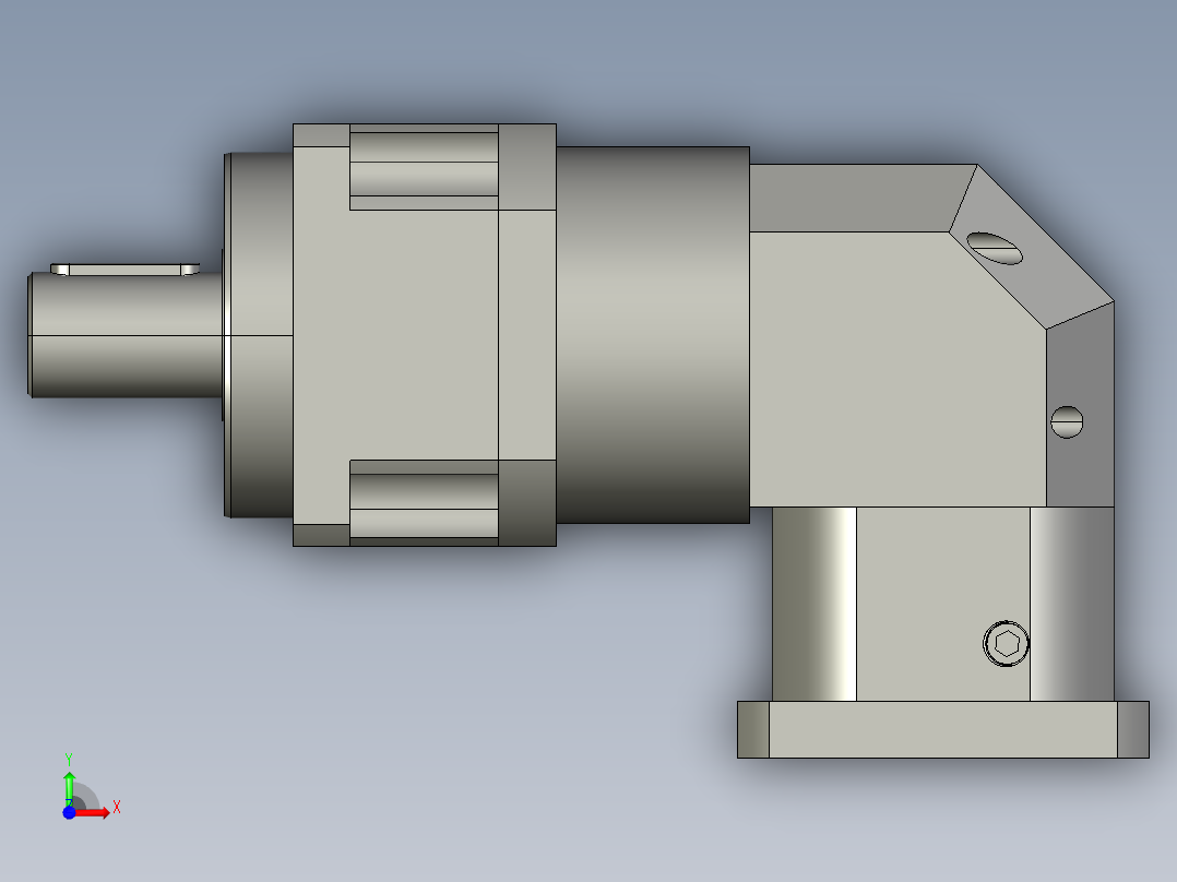 直齿ZPLX180-L3 42-114.3-200-M12.STEP前视图