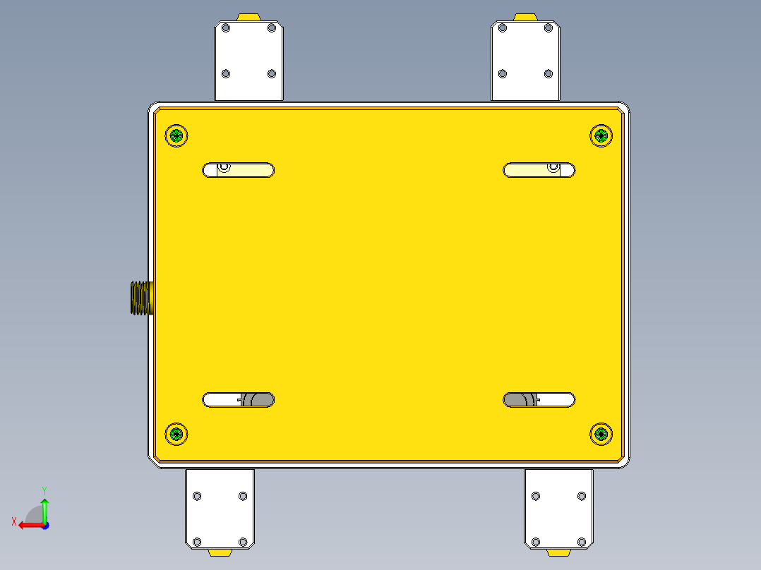 FONE-D笔记本CNC工装夹具三维模型-CNC5后视图