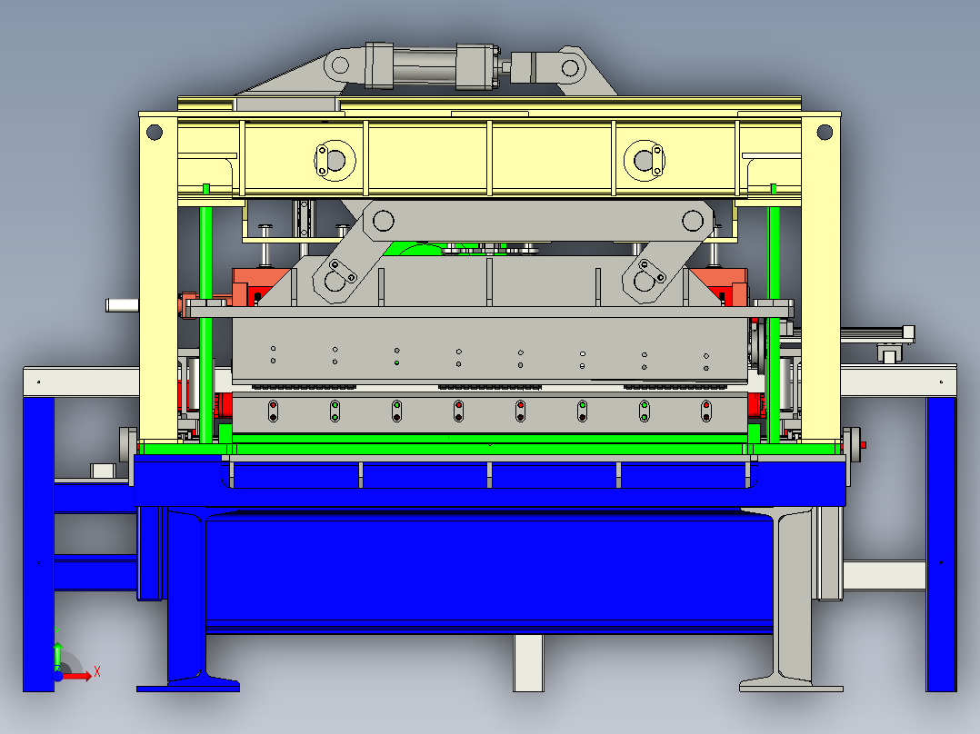 脚垫粘贴打孔机creo5.0.zip前视图