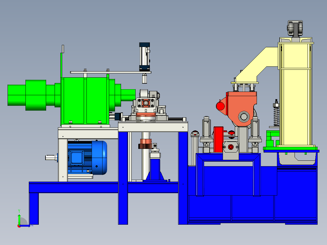 脚垫粘贴打孔机creo5.0.zip左视图