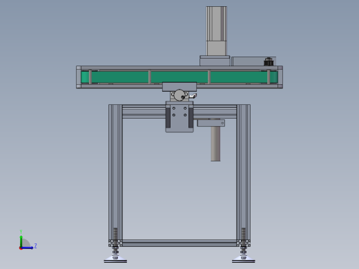 皮带夹持机(sw16可编辑+工程图+bom）左视缩略图