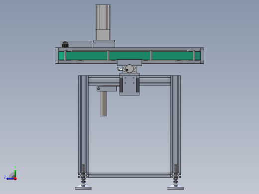 皮带夹持机(sw16可编辑+工程图+bom）右视缩略图