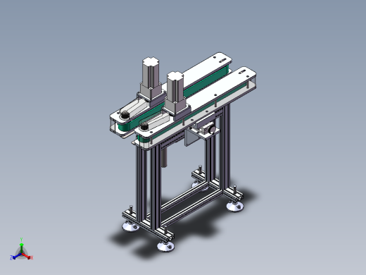 皮带夹持机(sw16可编辑+工程图+bom）正等轴测缩略图