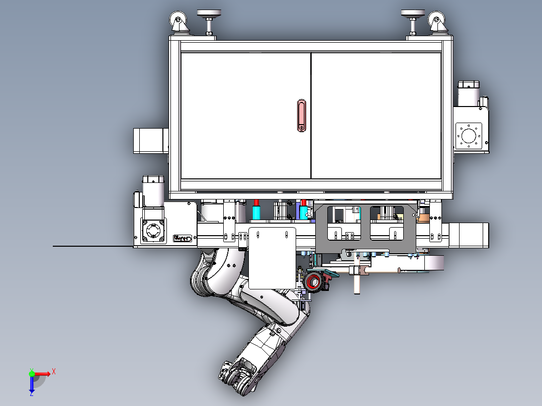 回流线O型圈组装设备sw22可编辑俯视图