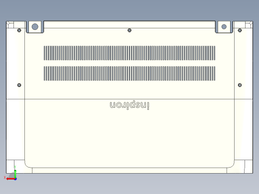 笔记本D壳铣上侧PL面程序模型后视缩略图
