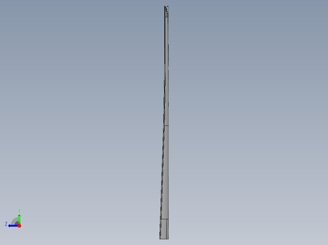 笔记本D壳铣上侧PL面程序模型右视图