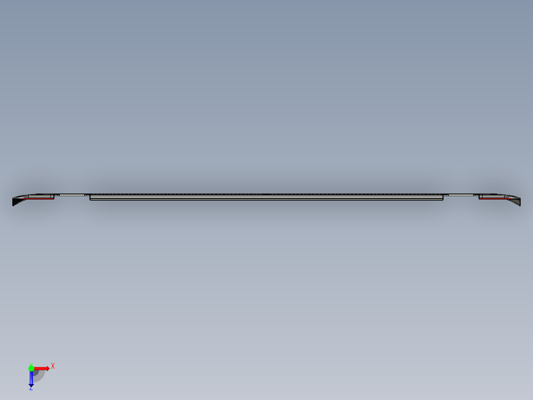 笔记本D壳铣上侧PL面程序模型俯视图