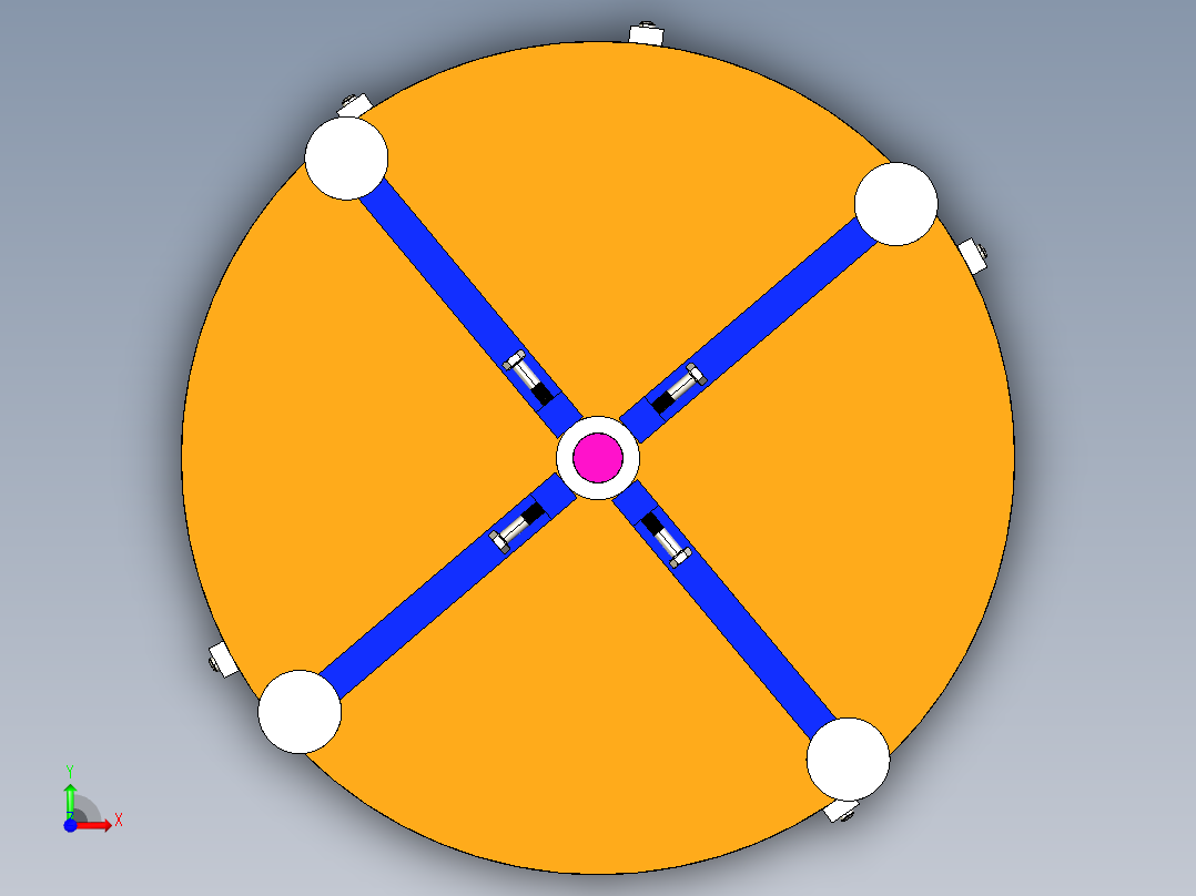 旋转工作台  IGES前视图