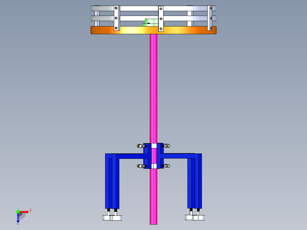 旋转工作台  IGES俯视图