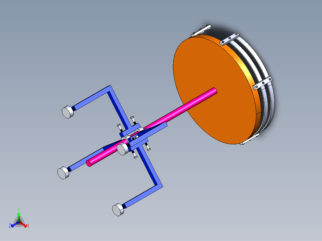 旋转工作台  IGES正等轴测图