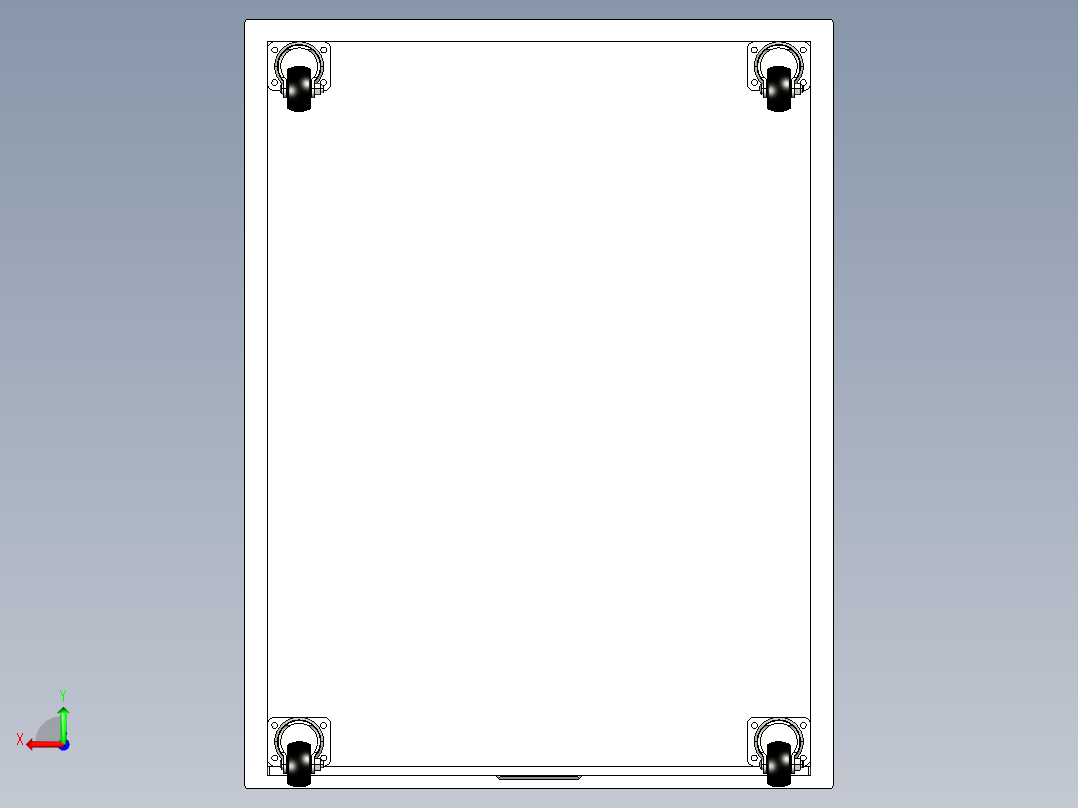 B2004579-简单柜子后视图