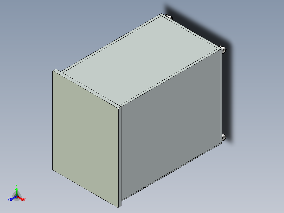 B2004579-简单柜子正等轴测图