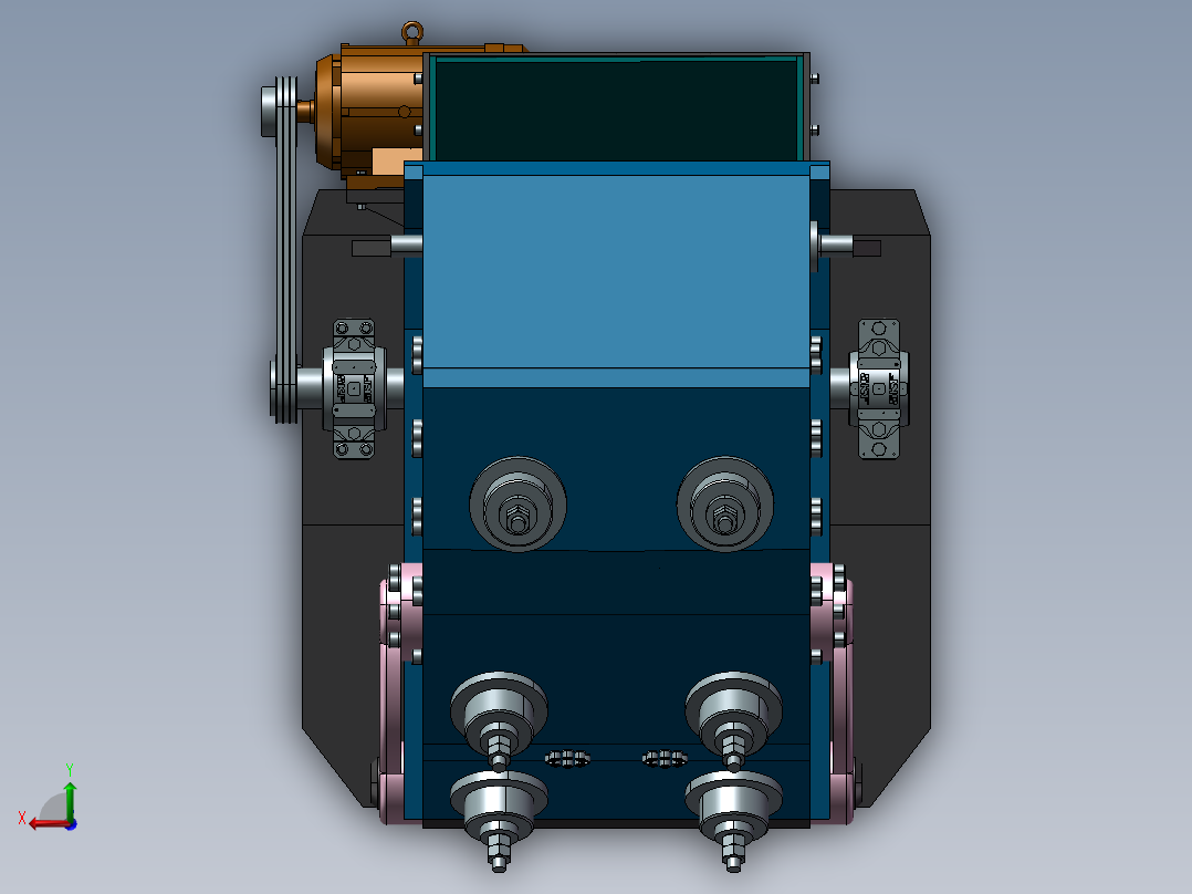 破碎机、重型破碎机后视图