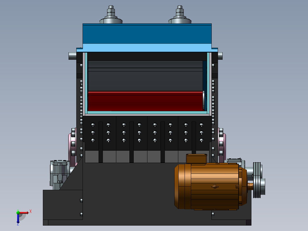 破碎机、重型破碎机俯视图