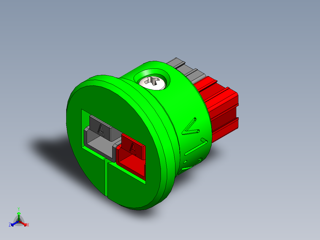 接插件正等轴测图