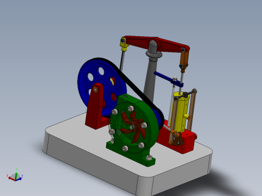 蒸汽机steam-engine-120832-模型格式为 sw